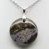 Pendentif rond jaspe orbiculaire - 2