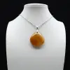 Pendentif goutte en cornaline - 1