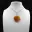 Pendentif goutte en cornaline — 1