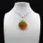 Pendentif goutte en cornaline