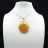 Pendentif goutte en cornaline