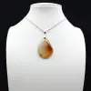 Pendentif goutte en cornaline - 0