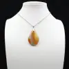 Pendentif goutte en cornaline - 1