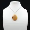 Pendentif goutte en cornaline - 1