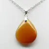 Pendentif goutte en cornaline - 2