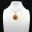 Pendentif goutte en cornaline — 4