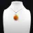 Pendentif goutte en cornaline