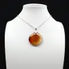 Pendentif goutte en cornaline - 0