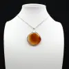Pendentif goutte en cornaline - 1