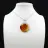 Pendentif goutte en cornaline