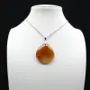 Pendentif goutte en cornaline - 0