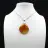 Pendentif goutte en cornaline