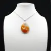 Pendentif goutte en cornaline - 0
