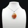 Pendentif goutte en cornaline - 1