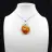 Pendentif goutte en cornaline