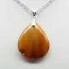 Pendentif goutte en cornaline - 2