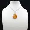 Pendentif goutte en cornaline - 1