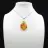 Pendentif goutte en cornaline