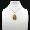 Pendentif goutte en cornaline - 7