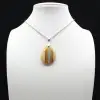 Pendentif goutte en cornaline - 1
