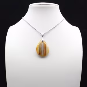 Pendentif goutte en cornaline