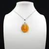 Pendentif goutte en cornaline - 1