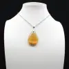 Pendentif goutte en cornaline - 9