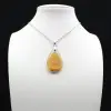 Pendentif goutte en cornaline - 1