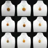 Pendentif goutte en cornaline - 0