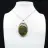 Pendentif Oval en opale verte