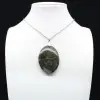 Pendentif Oval en opale verte - 0