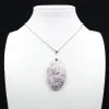 Pendentif Goutte en Lépidolite - 4