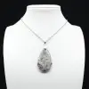 Pendentif Goutte en Lépidolite - 1