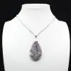 Pendentif Goutte en Lépidolite - 7