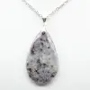 Pendentif Goutte en Lépidolite - 2