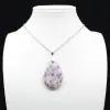Pendentif Goutte en Lépidolite - 8