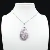 Pendentif Goutte en Lépidolite - 1
