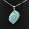 Pendentif amazonite en forme de flamme - 1