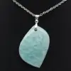 Pendentif amazonite en forme de flamme - 1