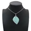 Pendentif amazonite en forme de flamme - 0