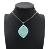 Pendentif amazonite en forme de flamme - 0