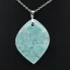 Pendentif amazonite en forme de flamme - 1
