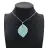 Pendentif amazonite en forme de flamme