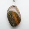 Pendentif flamme en jaspe orbiculaire - 2