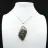 Pendentif flamme en jaspe orbiculaire