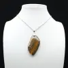 Pendentif flamme en jaspe orbiculaire - 1