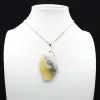 Pendentif flamme en jaspe orbiculaire - 1