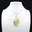 Pendentif flamme en jaspe orbiculaire