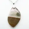 Pendentif flamme en jaspe orbiculaire - 2