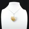 Pendentif coeur en jaspe orbiculaire - 1
